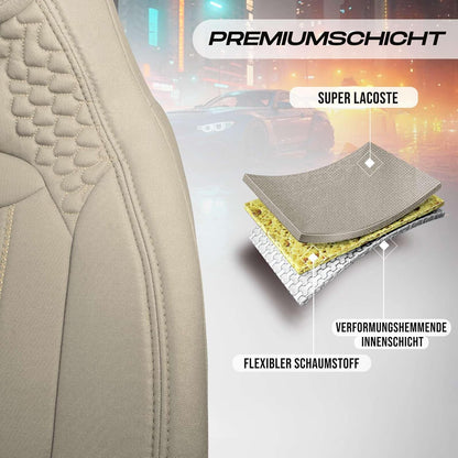 Hunter Autositzbezüge für Ford Transit Connect, Lacoste-Stoff