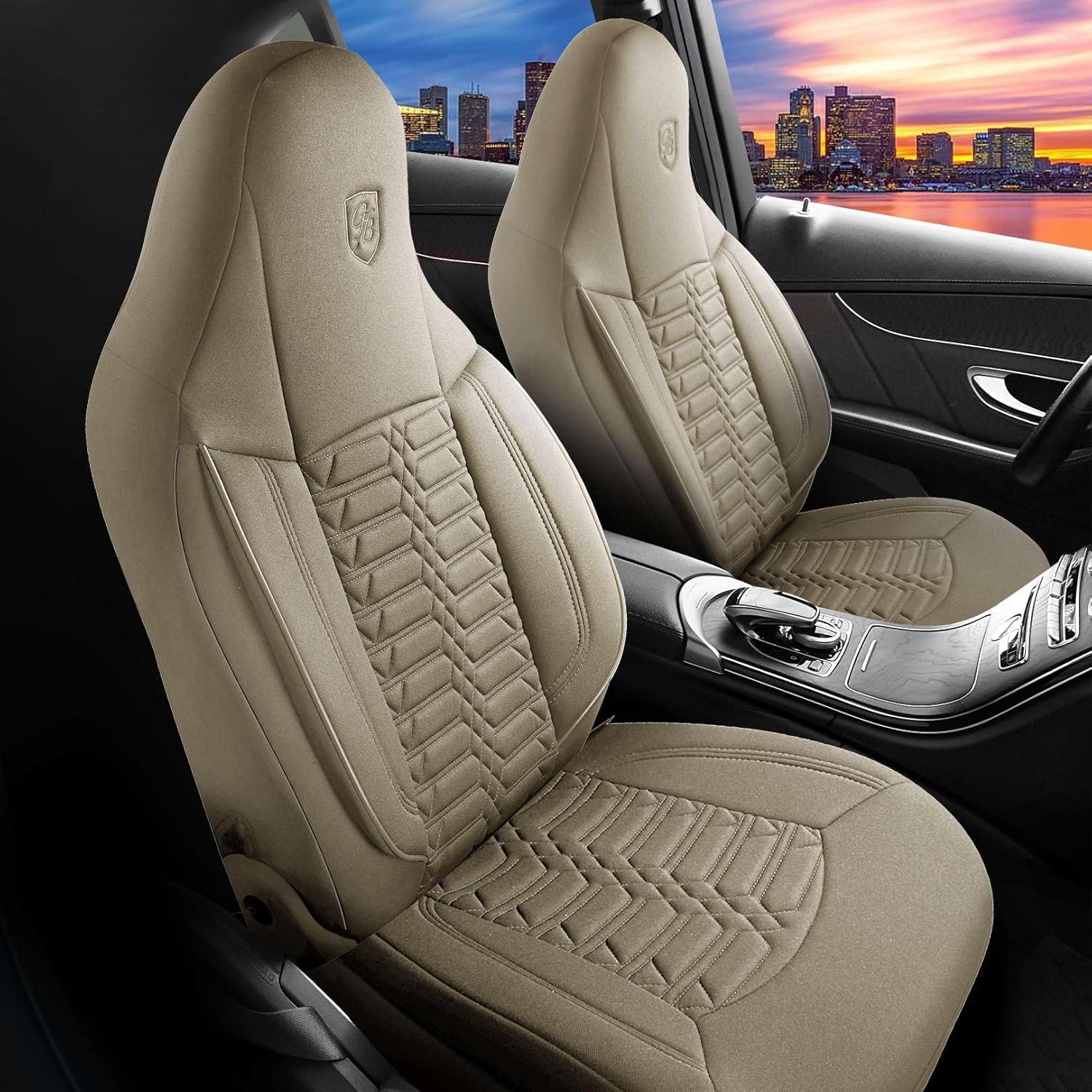 Polygon Autositzbezüge für Seat Arona, Lacoste-Stoff