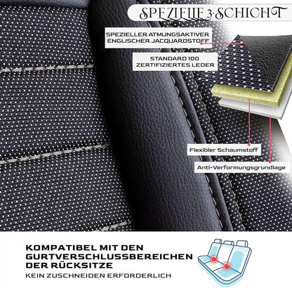 Londra Autositzbezüge für Hyundai i20, Jacquard Sitzauflage