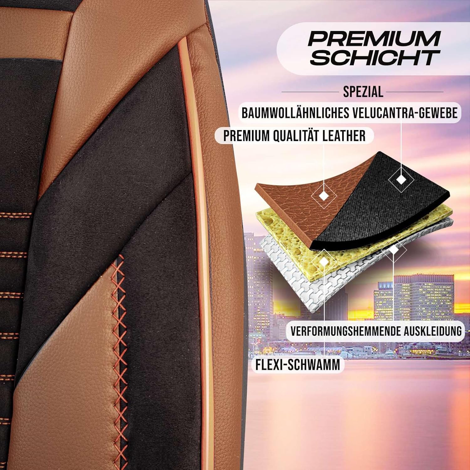 Boston Autositzbezüge für BMW 3er, Velours