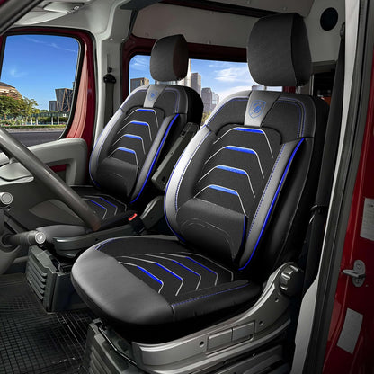 Autositzbezüge Universal 1+1 für FIAT Ducato (2014-2026), Leinen